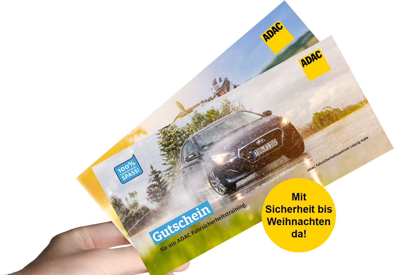 Schenken Sie Sicherheit mit einem ADAC-Fahrsicherheitstraining